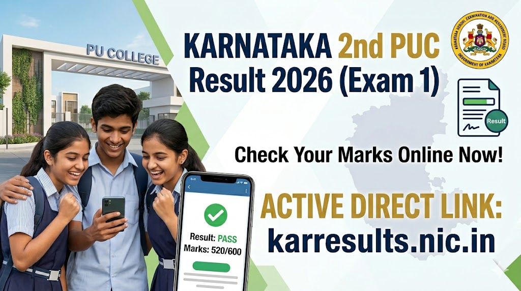 Karnataka 2nd PUC Result 2026